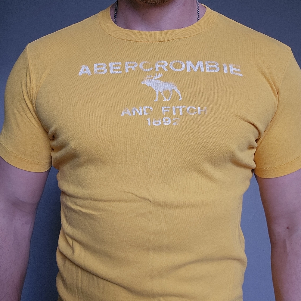Abercrombie & Fitch - Vintage - Muscle - Tshirt - Small - Yellow